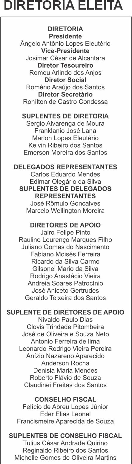 diretoria tabela