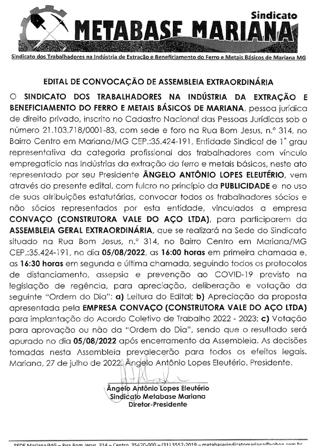 CONVACO EDITAL